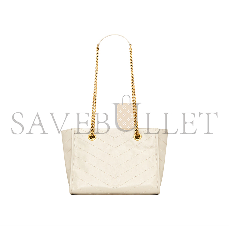 YSL NIKI SMALL SHOPPING IN VINTAGE LEATHER 8726800EN079207 (25*19*10cm)